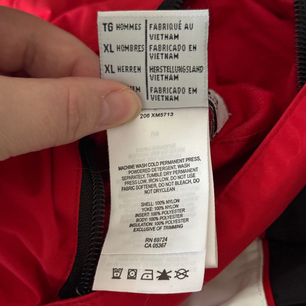 Columbia XL Reversible Red Maryland Terrapins Hooded Coat Outdoor Cozy Gorpcore - Picture 8 of 12